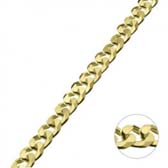 Fém lánc díszítésekhez 1cm széles - GOLD